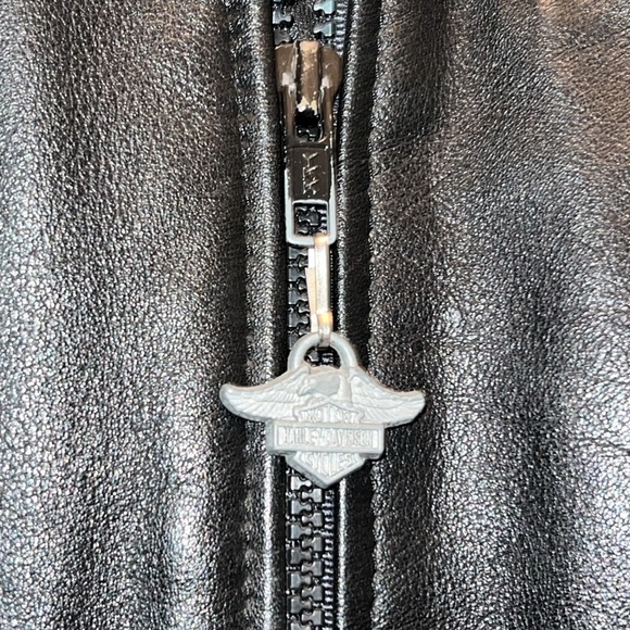 Vintage Harley-Davidson Men's Black cowhide leather Performance Jacket size 44